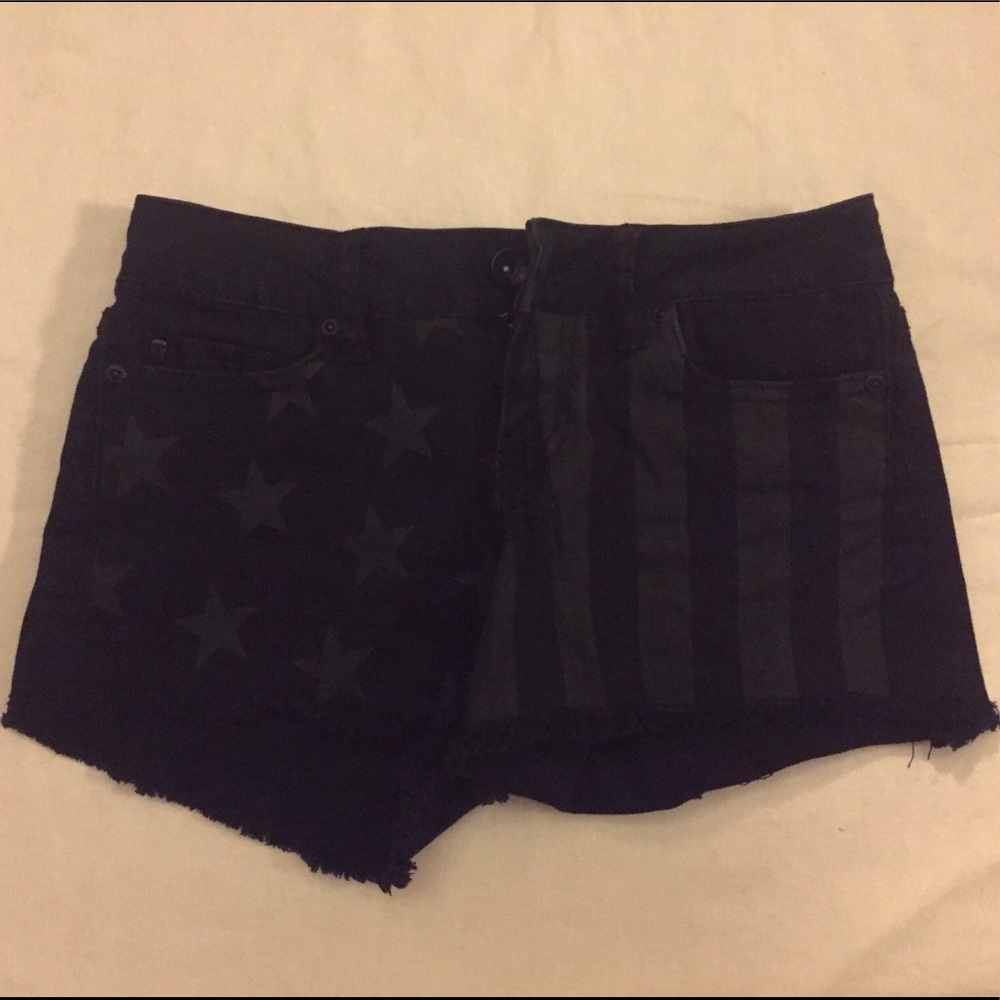 Lovesick Stars & Stripes Black Shorts
